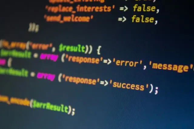 PHP code snippet with endpoint response